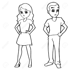 In coloring book you are going to find many princesses. Cartoon Kid Boy Girl Or Human Coloring Page Vector Illustration Royalty Free Cliparts Vectors And Stock Illustration Image 83074260