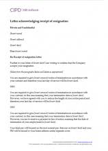 When you expect your last day at work to be. Resignation Cipd Hr Inform