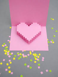 Cut and score your card place your piece of paper on a cutting mat (or a scrap piece of cardboard). Pixelated Popup Card 8 Steps With Pictures Instructables