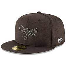 Baltimore Orioles New Era 2018 Clubhouse Collection 59fifty Fitted Hat Heather Black Hats For Men Fitted Hats Heather Black