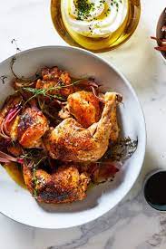 Image For Vinegar Chicken With Crisp Roasted Mushrooms Vinegar Chicken Roasted Mushrooms Recipes