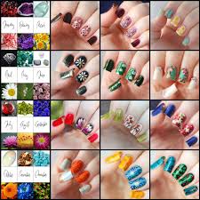 Beautifully hand painted nail design pictures. Nail Art For Every Month Of The Year Featuring Birthstones And Birthday Flowers Kimett Kolor