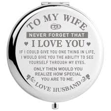 Find thoughtful christmas gift ideas for wife such as custom personalized aprons, birthmonth flower pendants, mini heart necklace, memorable dates personalized wall frame. Amazon Com Didadic Travel Makeup Mirror For Wife Wife Birthday Gift Ideas Wife Gifts For Wedding Anniversary Valentines Day Mothers Day Romantic Gift For Her Beauty