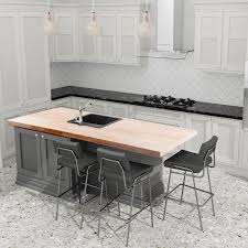Kitchen counter countertop wood butcher block countertop. Sparrow Peak 10 Ft Unfinished Natural Straight Butcher Block Rubberwood Kitchen Countertop Lowes Com Kitchen Countertops Countertops Butcher Block