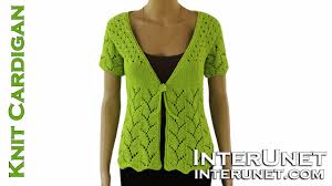A sweater seems like such a big project that will take a lot of. How To Knit Women S Short Sleeve Tie Front Cardigan Sweater Youtube