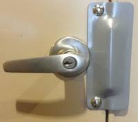 Product titleconstructor prelude passage door lever handle lock set for hallway and closet polished brass finish. Latch Guard Basics Doorware Com