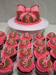Browning Themed Cupcakes Cupcake Cakes Pink Camo Cakes Camo Birthday Cakes