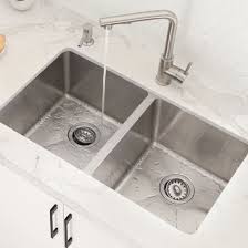 double bowl undermount kitchen sink