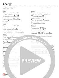 Energy Chord Chart Editable Hillsong Young Free