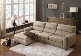 Furniture U Shaped Sectional Sofa Beige Leather Elegant Modern Sofa Sleeper Sofa Mo Leather Couches Living Room Living Room Design Beige Beige Sofa Living Room