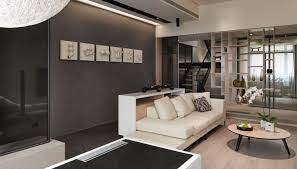 Multi Level Contemporary Apartment Contemporary Apartment Apartment Living Room Design Apartment Design