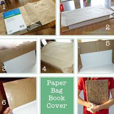 Diy Paper Book Cover Onecreativemommy Com Paper Book Covers Paper Bag Books Book Cover Diy