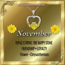 Zodiac And Birth Month Jewels Art Creation November Birth Flower November Birth Month