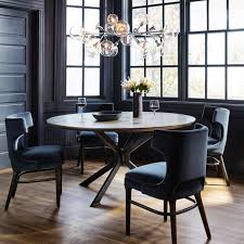 Industrial Spider Leg Brown Oak Top Round Dining Table 60 In 2020 Round Dining Room Table Round Dining Table Circle Dining Table