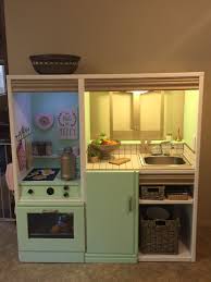 Little tikes super chef play kitchen with 13 piece accessory play set. Diy Play Kitchen From Entertainment Center Diy Play Kitchen Play Kitchen Kids Play Kitchen