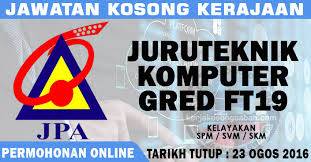 Spa gov my web guest aplikasi online. Jawatan Kosong Jpa Juruteknik Komputer Gred Ft 19 Jawatan Kosong Terkini Negeri Sabah