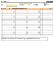 Legend panel 200 x 100 template 1. Fillable Electrical Panel Schedule Template Printable Pdf Download