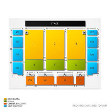 Redding Civic Auditorium 2019 Seating Chart