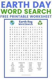 Earth Day Word Search Printable Worksheet With 27 Earth Day Themed Vocabulary Words To Find A Fun Earth Day Worksheets Earth Day Activities Earth Day Projects