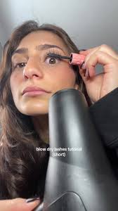 Curling Lashes with Blow Dryer