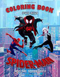 A collection of the top 50 spider man into spider verse wallpapers and backgrounds available for download for free. Spider Man Into The Spider Verse Coloring Book For Kids 22 Illustrations Ages 3 7 Exclusive Book Spider Man Great Coloring Pages By Goood Books