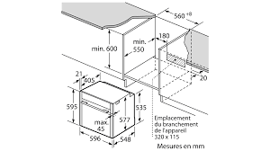 Avant d'accueillir un four encastrable, il faut alors vérifier la taille de la cavité permettant d'accueillir l'appareil. Neff B55cr22n0 Four Integrable
