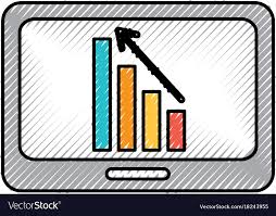 Business Tablet With Financial Chart Economy Data