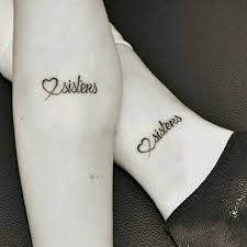 Heart beat sister tattoo design for their love. 28 Sister Tattoos Sharing The Loving Bond Between You And Your Sister