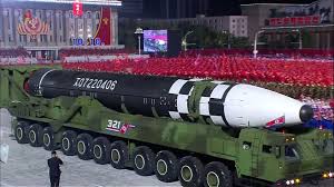 North korea has fired a ballistic missile over japan, with the projectile falling into waters off the south korea's military said the missile travelled 1,678 miles and was fired from north korea's sunan. North Korea Unveils Massive New Ballistic Missile In Military Parade Cnn