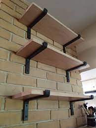 Wall mounted pipe shelf iron black industrial rack book storage decoration. Black Iron Shelf Brackets In 2021 Iron Shelf Iron Shelf Brackets Wrought Iron Shelf Brackets