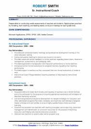 Parts of a resume cover letter. Instructional Coach Resume Samples Qwikresume