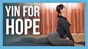Relaxation, stillness, flexibility, surrender, joy and presence: Yin Yoga And Affirmations For Hope Peace Full Body Stretch No Props Yoga With Kassandra
