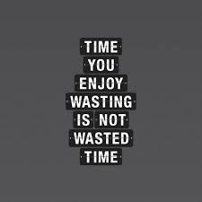 The Time You Enjoy Wasting Is Not Wasted Time Quotes I Like It Words Inspirational Words Words Quotes
