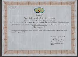 Akreditasi ban pt merupakan indikator untuk menilai kualitas sebuah lembaga pendidikan tinggi. Sertifikat Akreditasi Ban Pt Program Studi Pendidikan Kimia Fakultas Keguruan Ilmu Pendidikan Fkip