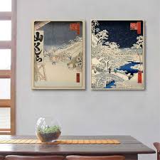 Traditional japanese decor includes the use of handmade japanese culture art along the walls that separate the room. Japanese Traditional Landscape Poster Canvas Art Print Japanese Style Canvas Painting Wall Picture Home Wall Decor Art Print Canvas Art Printcanvas Painting Aliexpress