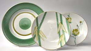 Marie Daage Porcelaine De Limoges Collections Bouquets Indochine Milleroues Vert Flamboyant Ver Ceramica Moderna Pintura Em Porcelanas Aparelho De Porcelana