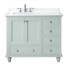 An offset bathroom vanity does not mean that the vanity itself is offset, rather that the sink installed in the countertop is either on the left or right side, rather than in the middle where most commonly are. 48 Inch Bathroom Vanity With Left Offset Sink Artcomcrea