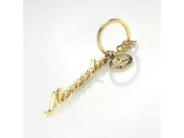 Porte Cles En Acier Dore Mercedes