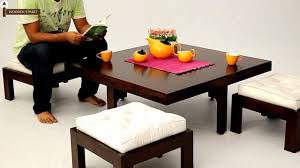 The size of the table is 41. Best Reid Coffee Table Online Coffee Table Design Wooden Street Youtube