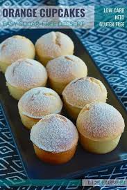 sugar free gluten free orange cupcakes