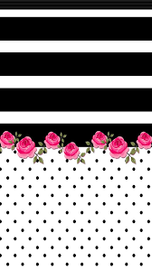 Black And White Striped Background Horizontal Iphone Wall Black White Horizontal Stripe With Bright Pink Rose Papel De Parede Para Iphone Papel De Parede De Celular Papeis De Parede Do Telefone Celular