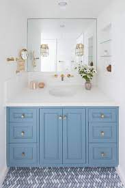 Shaker style drawers and doors gave this old. 10 Colorful Vanities For A Bold Bathroom Makeover