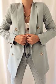 Keten Blazer Ceket Blazer Ceket Yuksek Bel Sortlar Stil