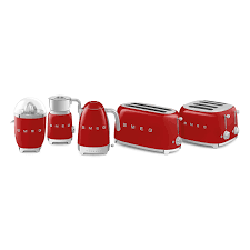 Toaster Grille Pain Rouge Tsf03rdeu Smeg Be