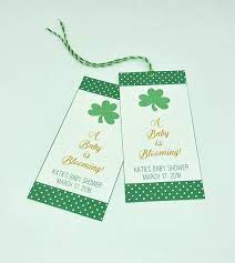 Shamrock Baby Shower Favor Tags St Patricks Day Shower Irish Baby Shower Little Shamrock March Irish Baby Shower Shamrock Baby Shower March Baby Shower