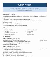 us army mos 25b) resume example