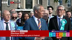 'A truly historic shift in British politics', On #BBCBreakfast Nigel Farage  from Reform UK hailed the results so far of the local elections in England,  https://www.bbc.co.uk/news/live/c1428pev1n0t | ...