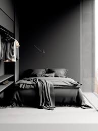 This bedroom from avenue lifestyle shows the typical scandinavian color scheme. Minimal Home Decor Design By Karlis Karklins Black And Grey Bedroom Minimalist Bedroom Design Minimal Bedroom
