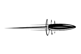 Flying Bullet Vector Illustration Flying Bullet On A White Background Ad Vector Bullet Flying B Heartbreak Tattoo Vector Illustration Illustration