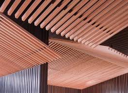 Suspended Wooden Grill False Ceiling False Ceiling False Ceiling For Hall False Ceiling Living Room